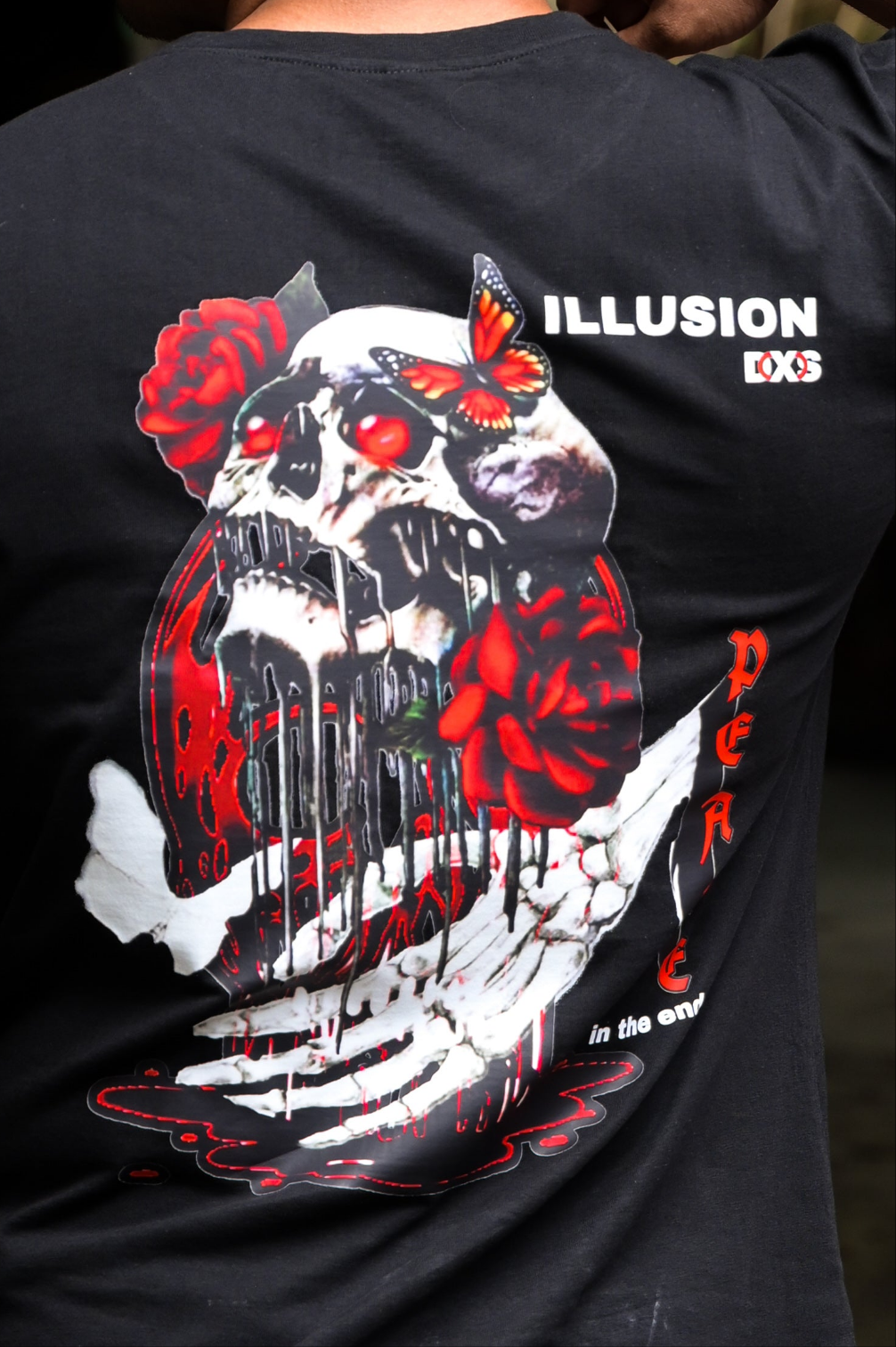 DEATH IN THE END - PREMIUM OVERSIZED TEE - ILLUSION SERIES CHAPTER 5 - BLACK (WOMEN'S)
