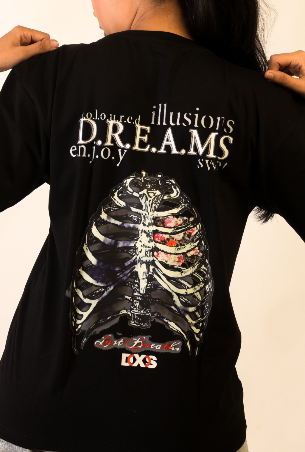 DREAMS - PREMIUM OVERSIZED TEE - ILLUSION SERIES CHAPTER 3 - BLACK (WOMEN'S)