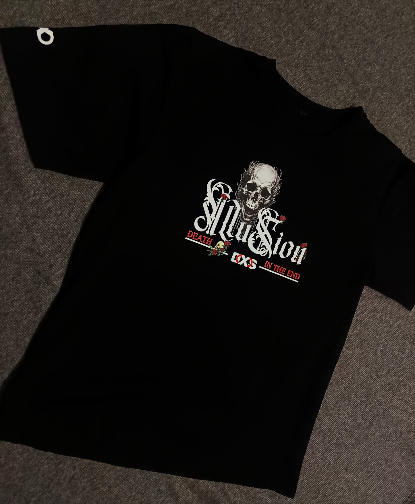 DEATH IN THE END - PREMIUM OVERSIZED TEE - ILLUSION SERIES CHAPTER 5 - BLACK (WOMEN'S)