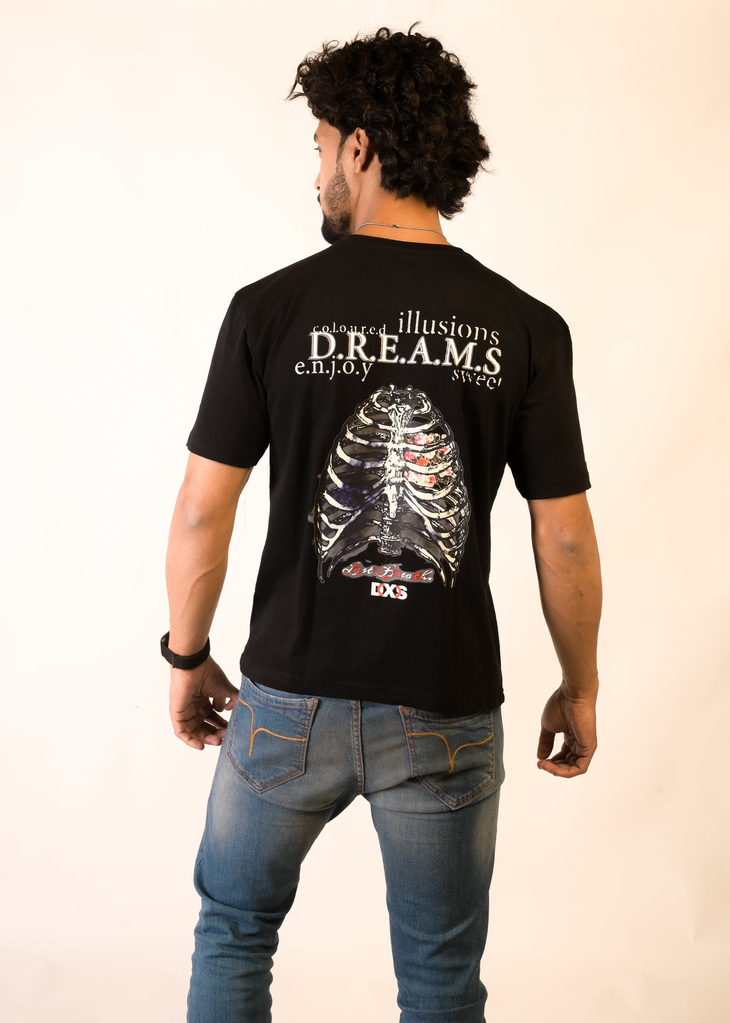 DREAMS - PREMIUM OVERSIZED TEE - ILLUSION SERIES CHAPTER 3 - BLACK (MEN'S)