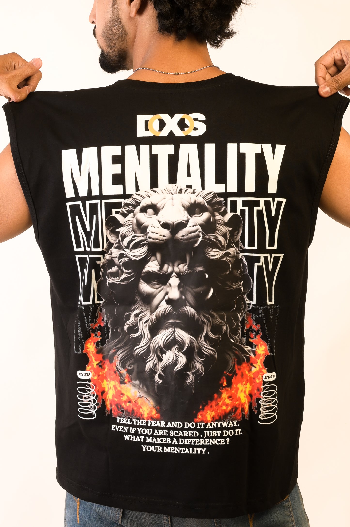 MENTALITY - OVERSIZED SLEEVELESS TANK - BLACK (MEN'S)