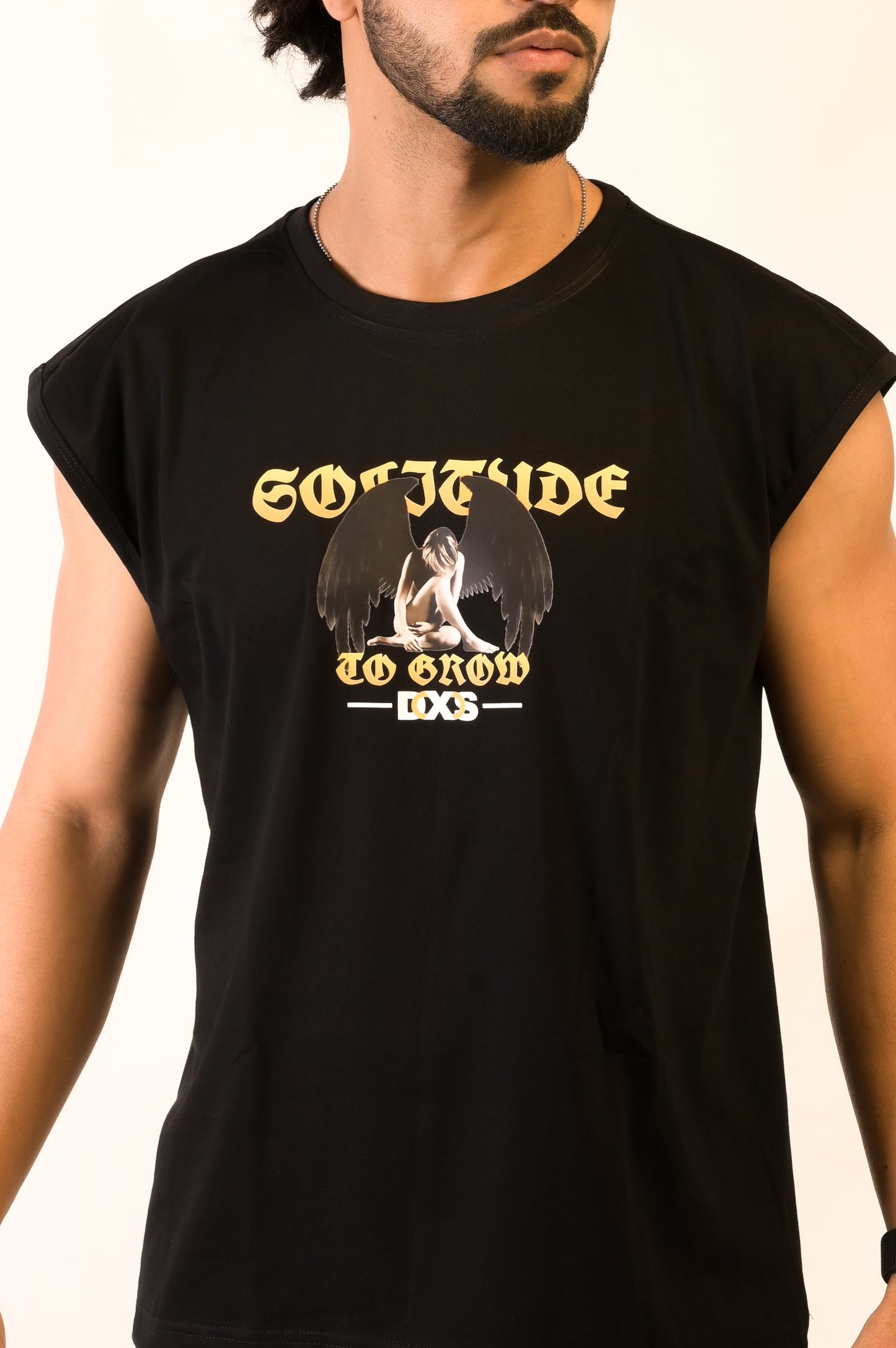 SOLITUDE - OVERSIZED SLEEVELESS TANK - BLACK (MEN'S)