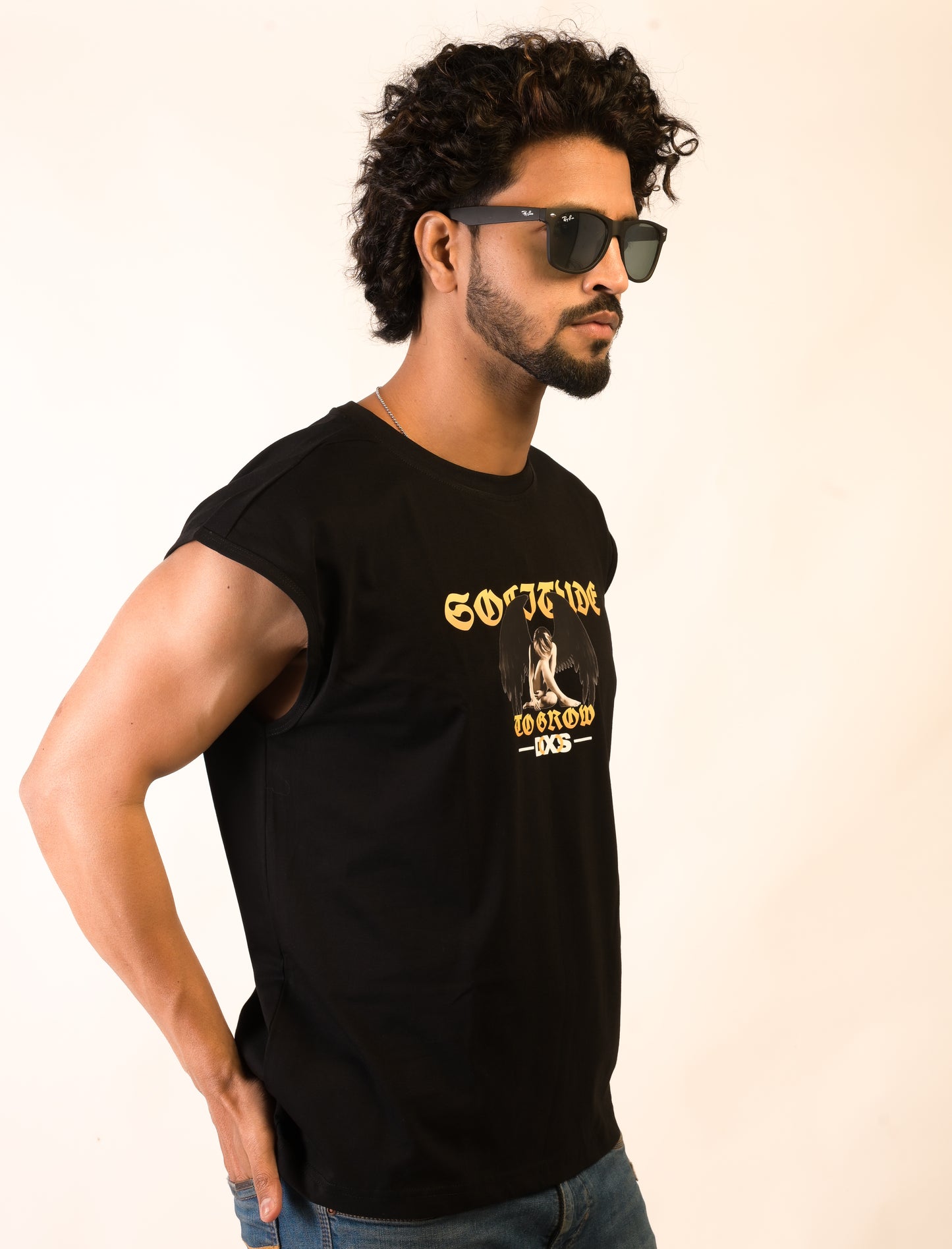 SOLITUDE - OVERSIZED SLEEVELESS TANK - BLACK (MEN'S)