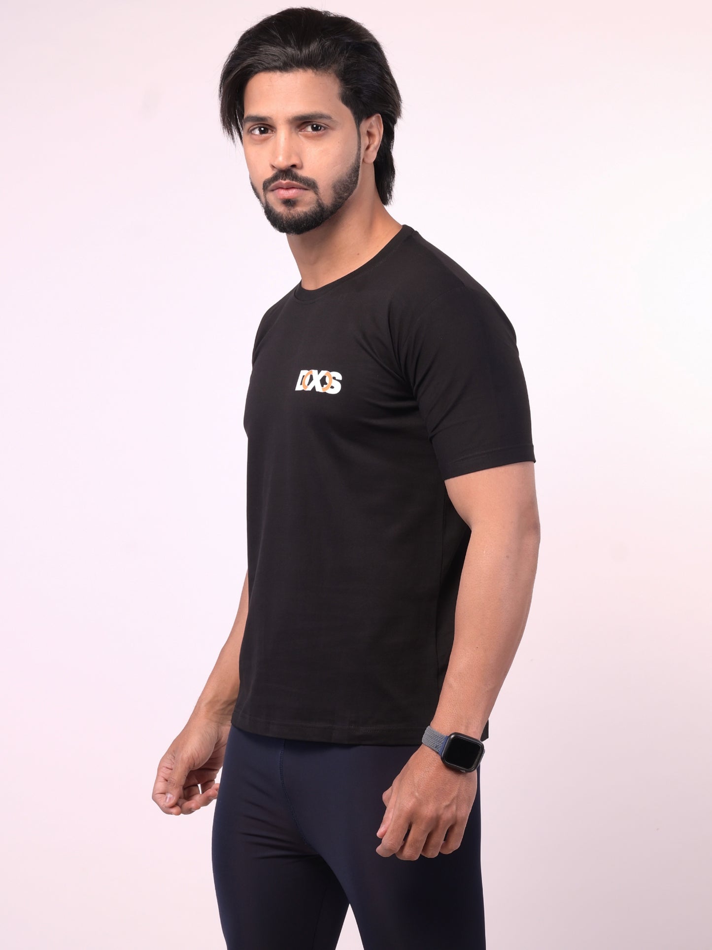 Men's Black Bajrangbali Graphic Printed Tshirt