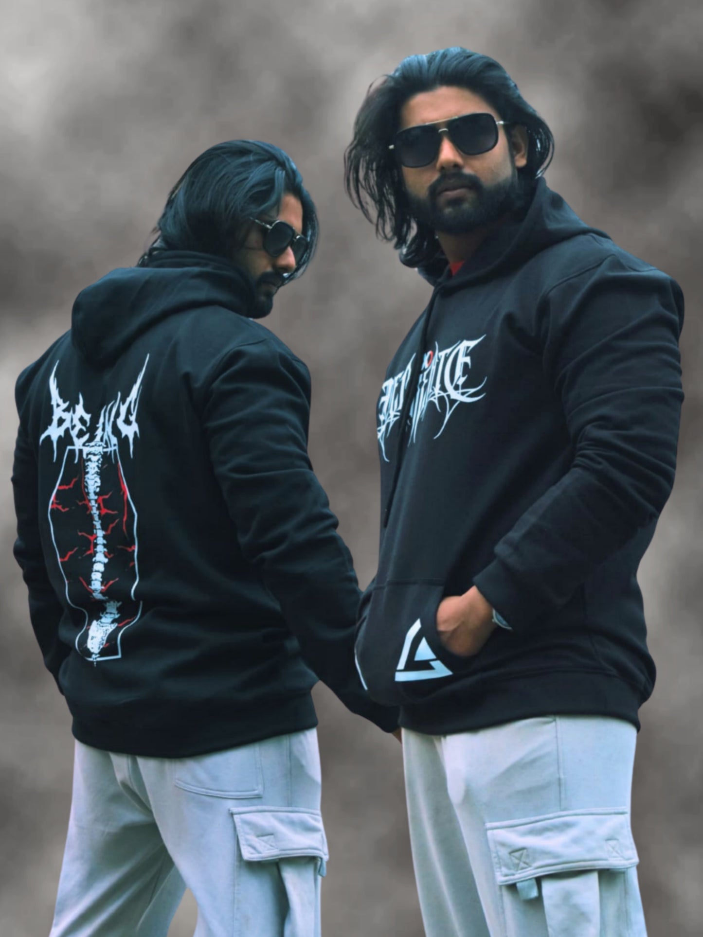 MEN'S DECREATE HOODIE (BLACK RED)