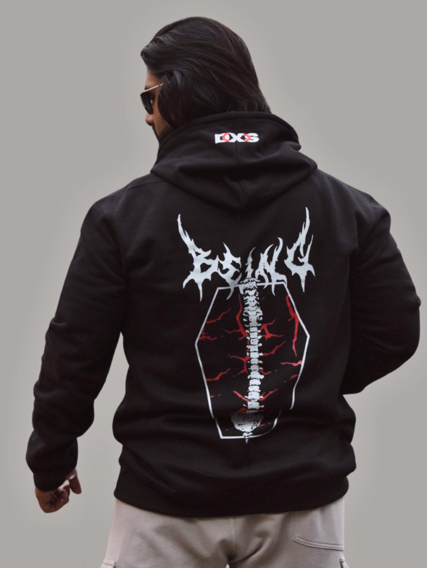 MEN'S DECREATE HOODIE (BLACK RED)