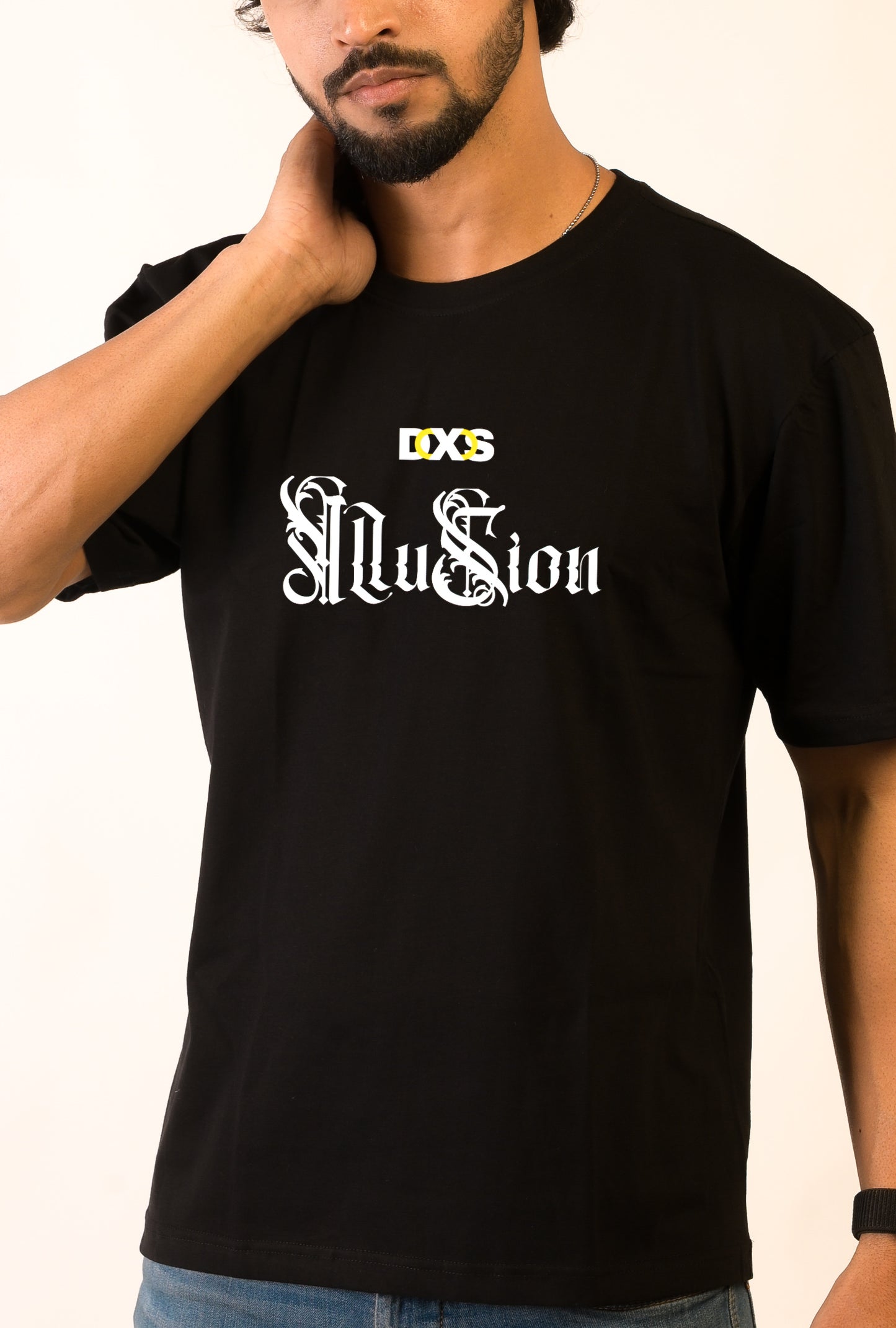 ILLUSION OF LIFE - PREMIUM OVERSIZED TEE - ILLUSION SERIES CHAPTER 1 - BLACK (MEN'S)