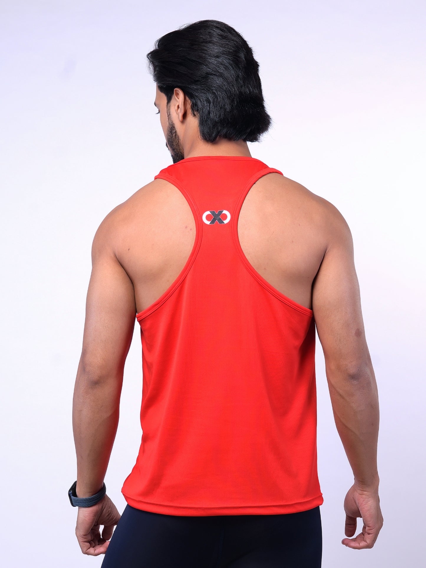 Men's Red Textured Stringer
