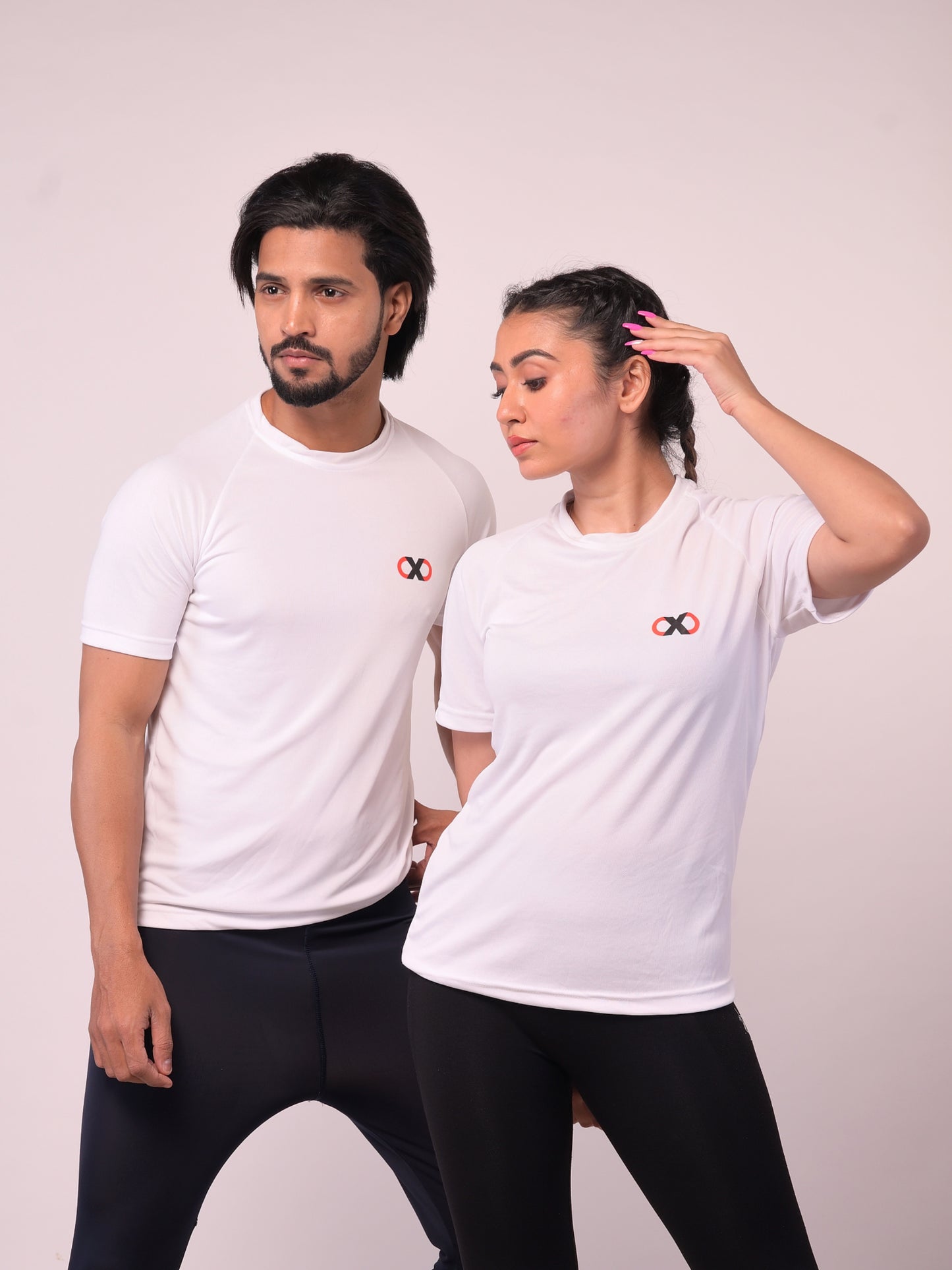 Men's Solid White Xtive Tshirt