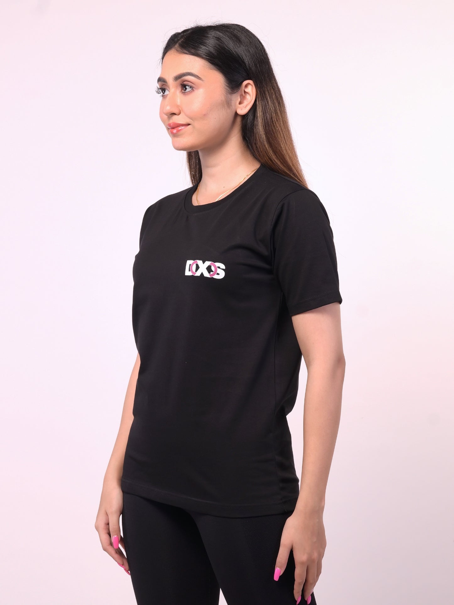 Women's Black Naag Trishul Graphic Printed Tshirt