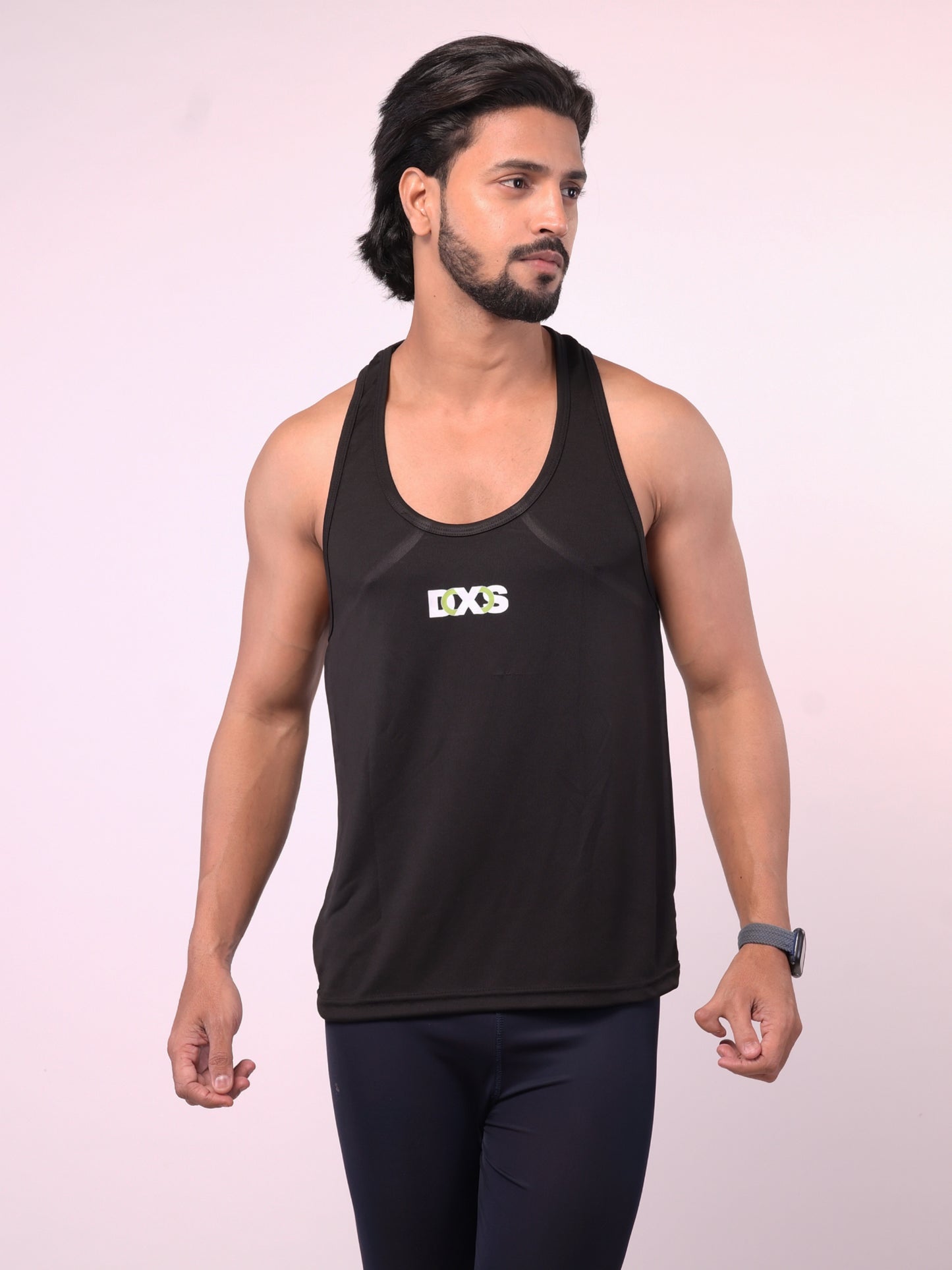 Men's Black Scorpion Textured Stringer