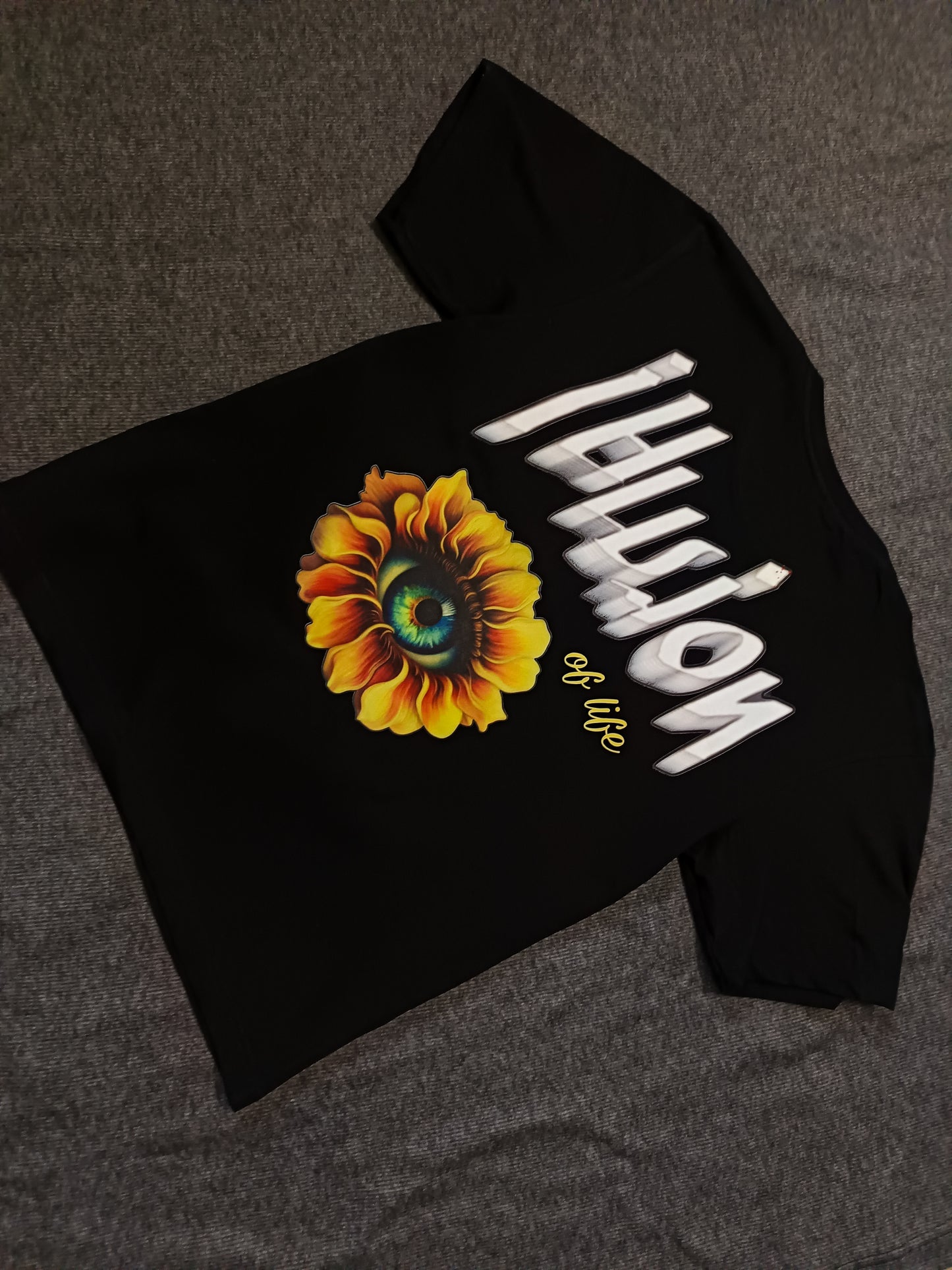 ILLUSION OF LIFE - PREMIUM OVERSIZED TEE - ILLUSION SERIES CHAPTER 1 - BLACK (MEN'S)