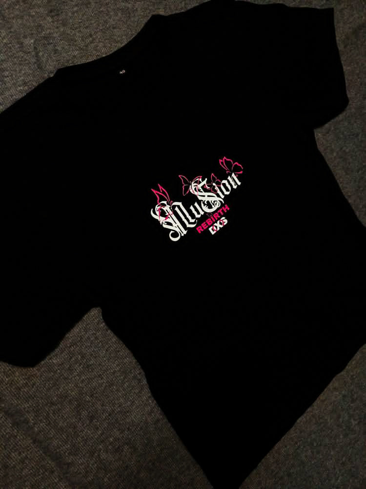 REBIRTH - PREMIUM OVERSIZED TEE - ILLUSION SERIES CHAPTER 6 - BLACK (WOMEN'S)
