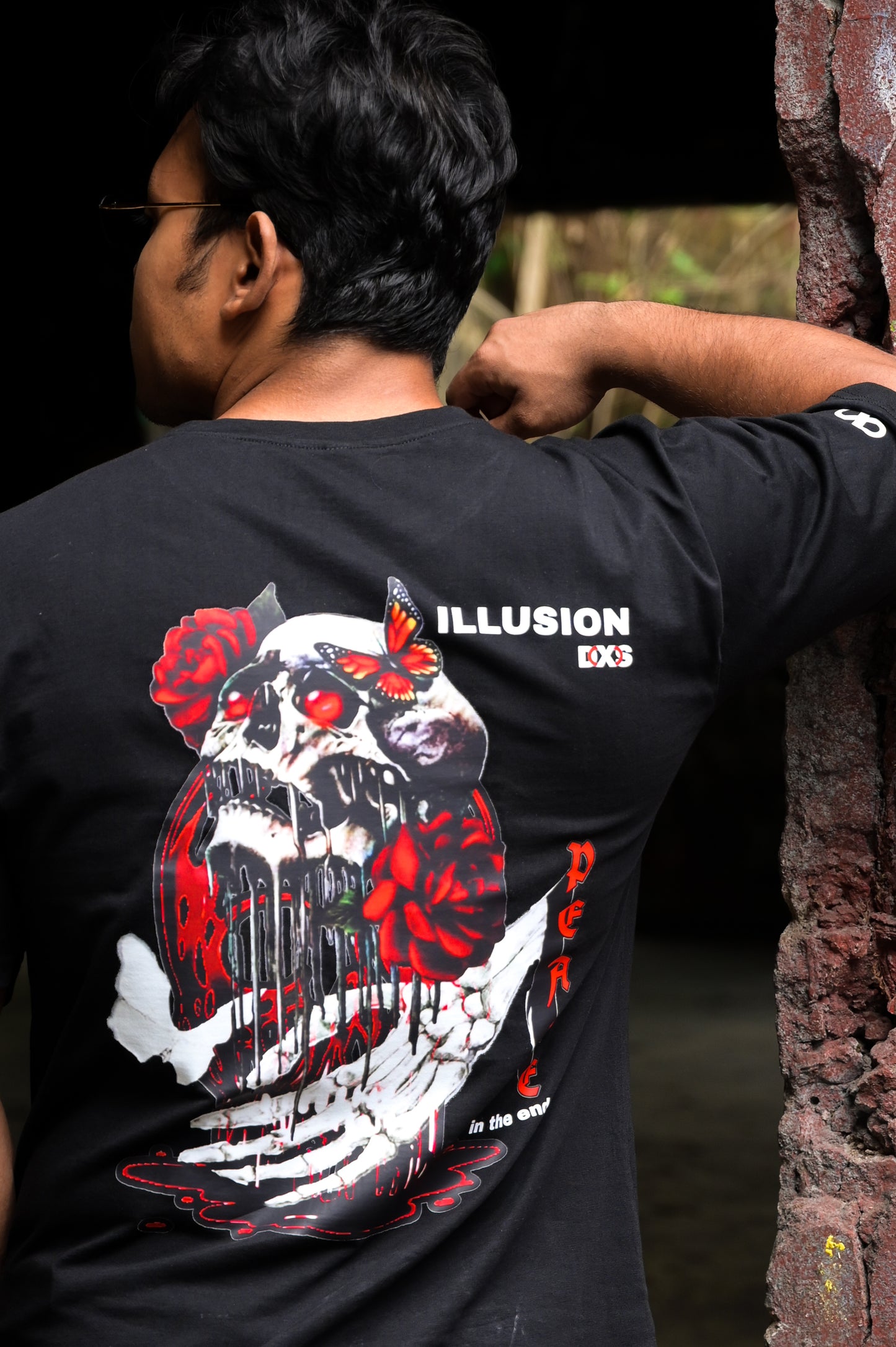 DEATH IN THE END - PREMIUM OVERSIZED TEE - ILLUSION SERIES CHAPTER 5 - BLACK (MEN'S)