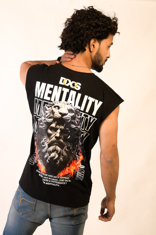 MENTALITY - OVERSIZED SLEEVELESS TANK - BLACK (MEN'S)