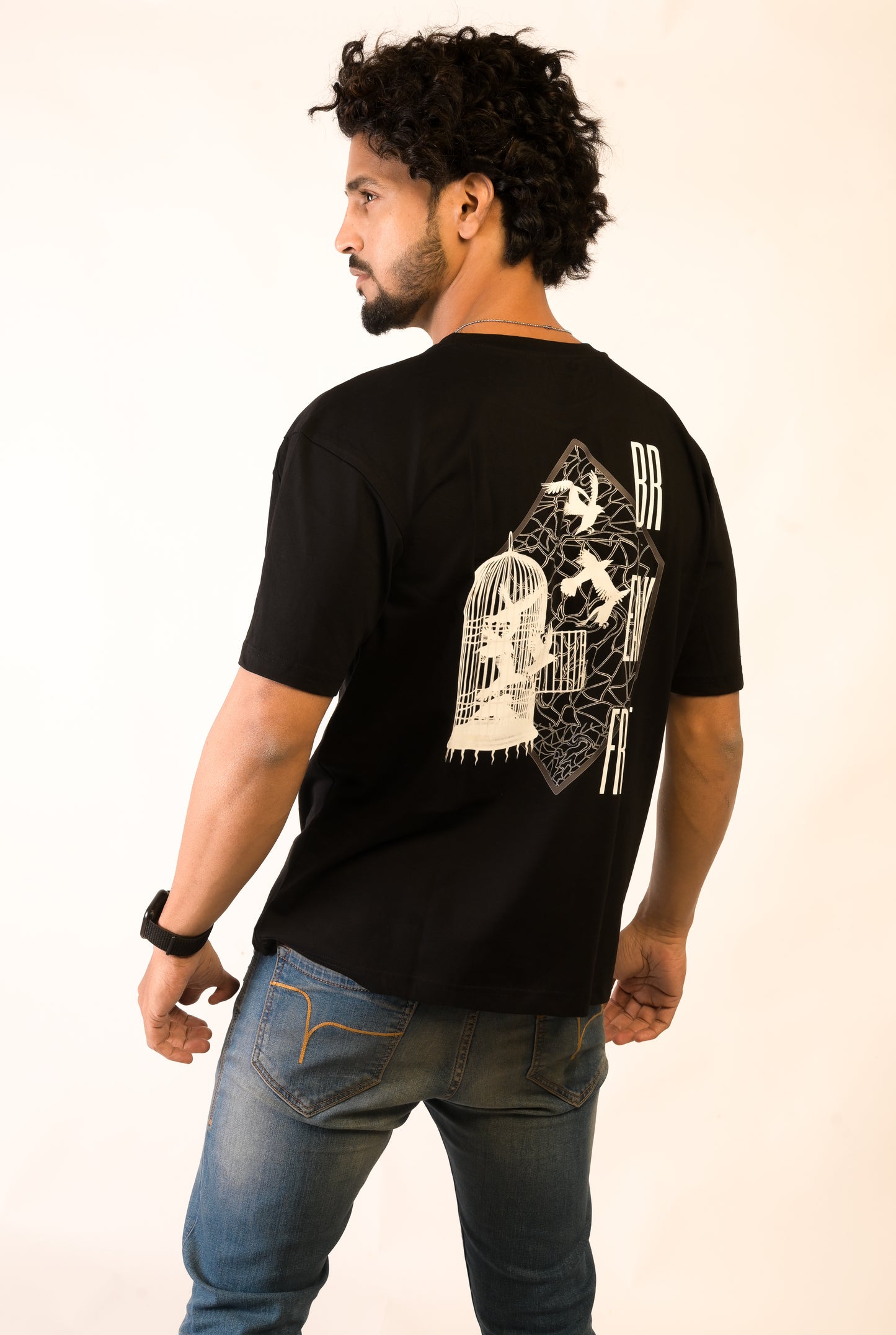 BREAK FREE - PREMIUM OVERSIZED TEE - ILLUSION SERIES CHAPTER 4 - BLACK (MEN'S)