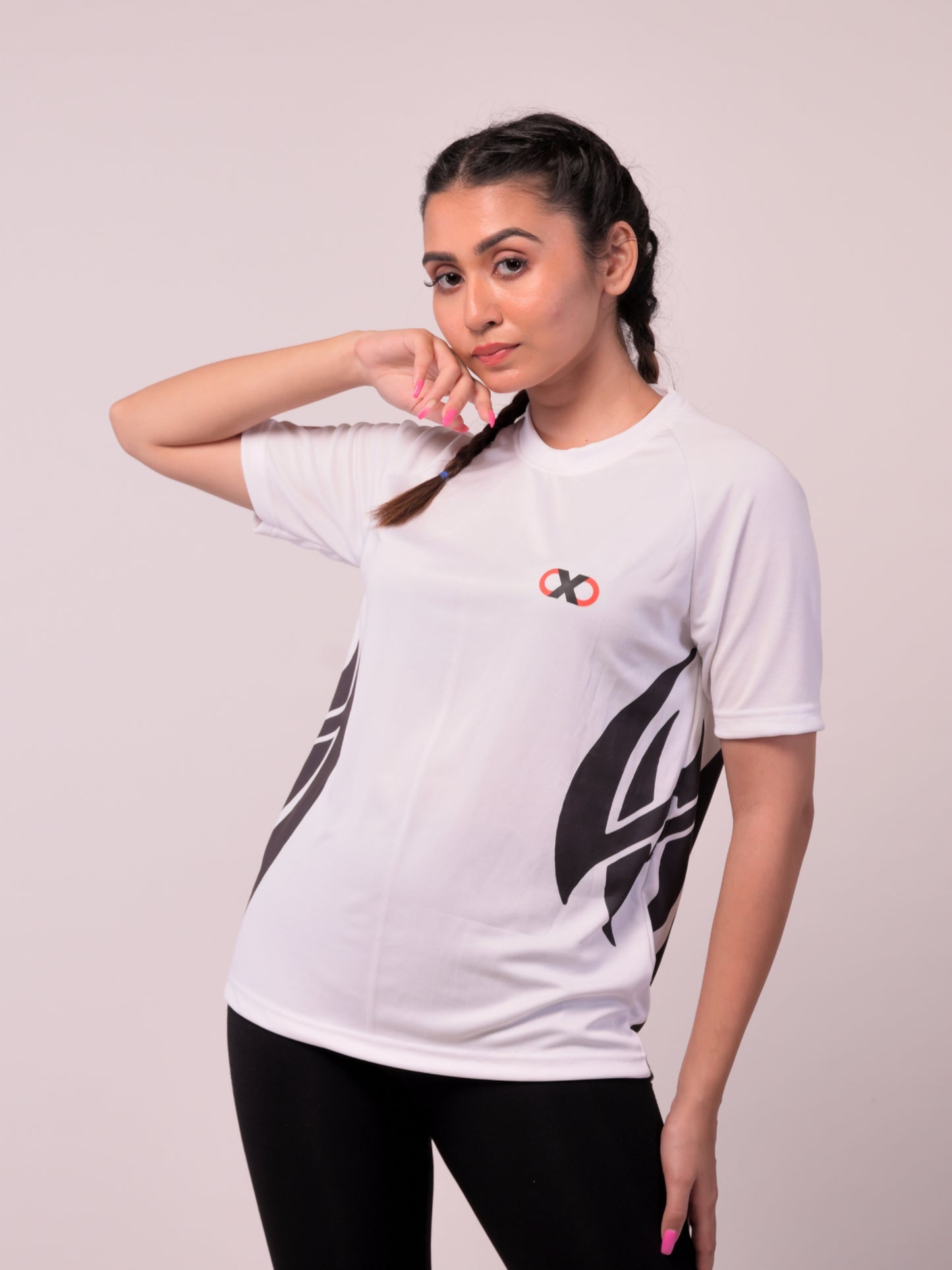 Women's DXS Solid White Xtive Tshirt