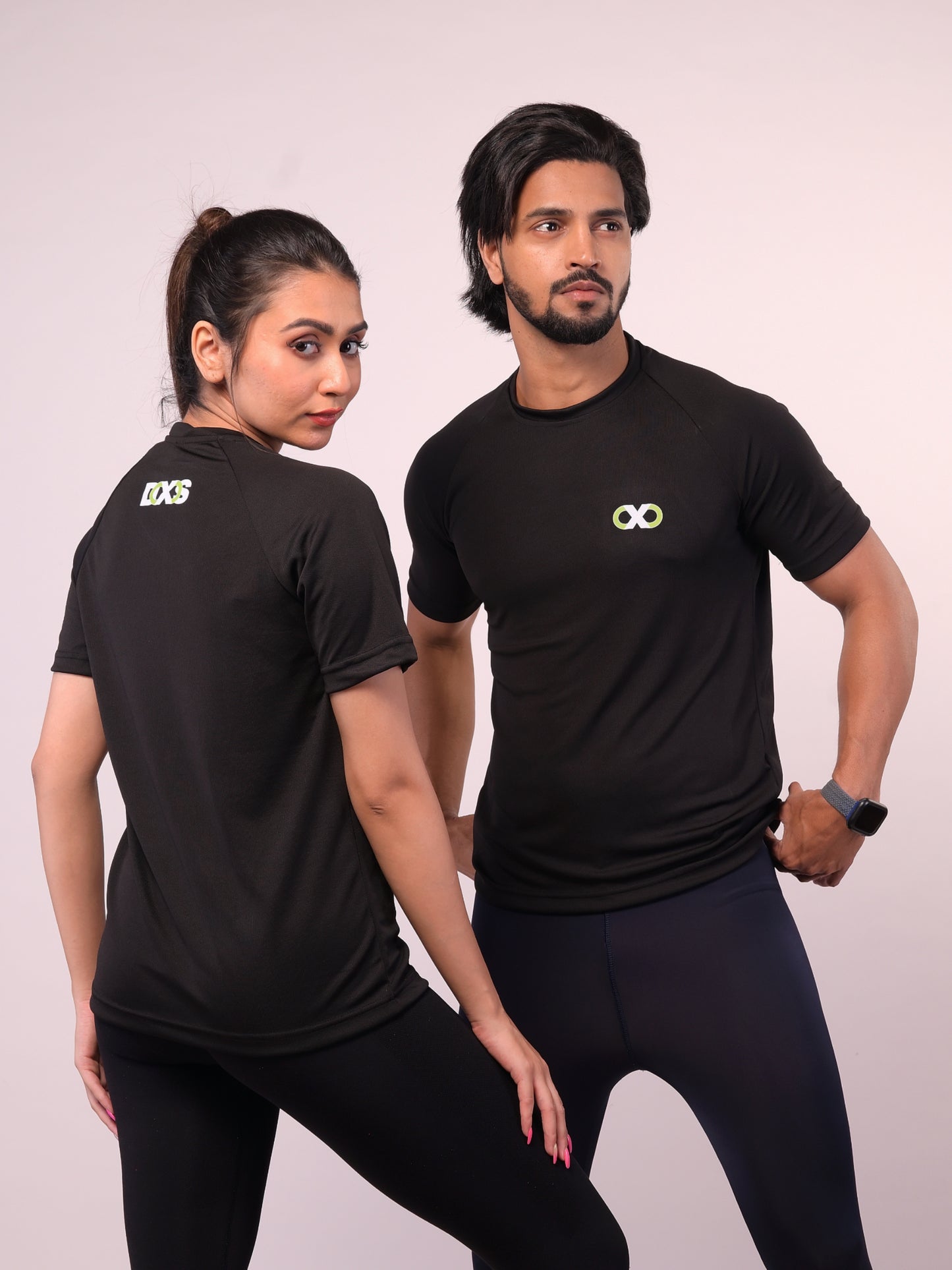 Men's Solid Black Xtive Tshirt