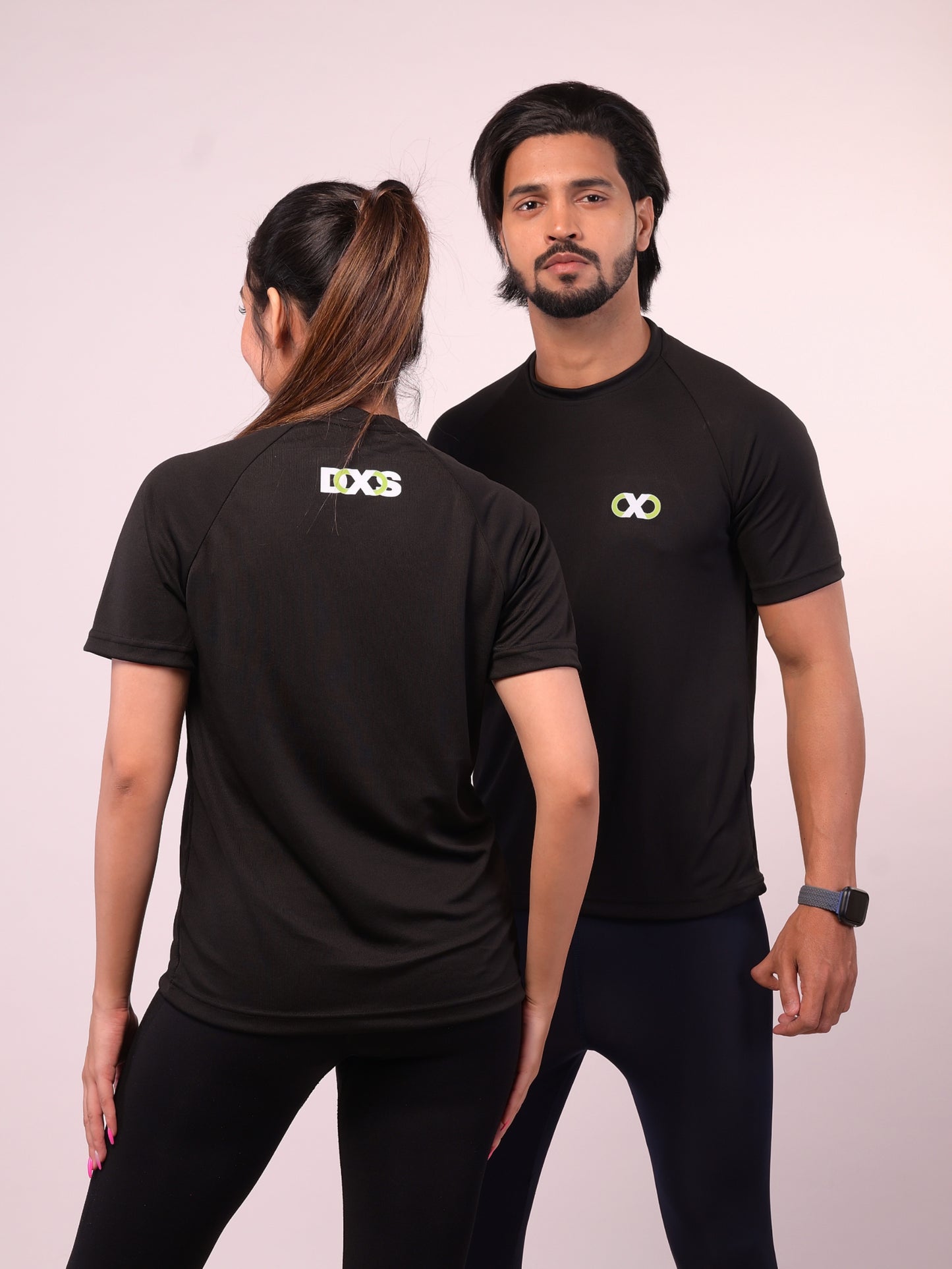 Men's Solid Black Xtive Tshirt