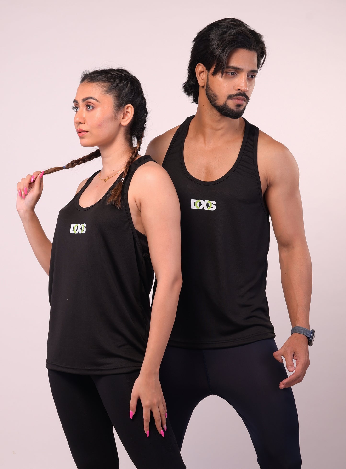 Women's Black Textured Stringer
