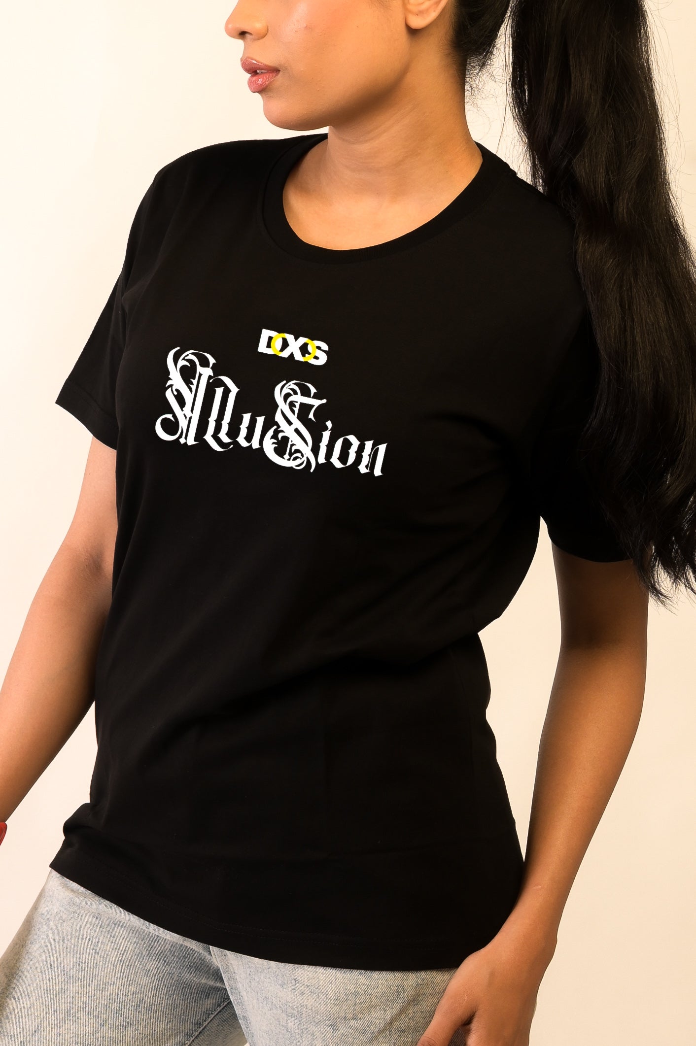 ILLUSION OF LIFE - PREMIUM OVERSIZED TEE - ILLUSION SERIES CHAPTER 1 - BLACK (WOMEN'S)