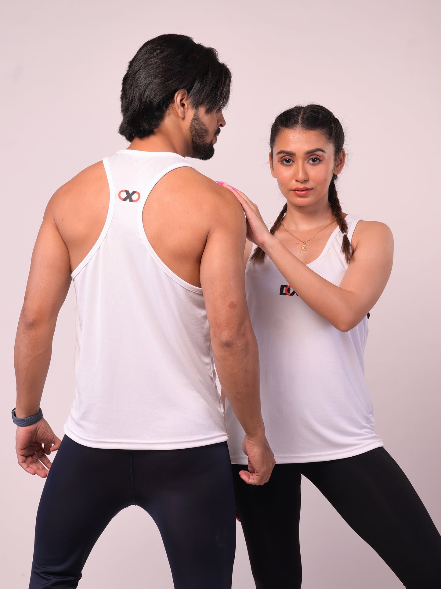 Women's White Textured Stringer