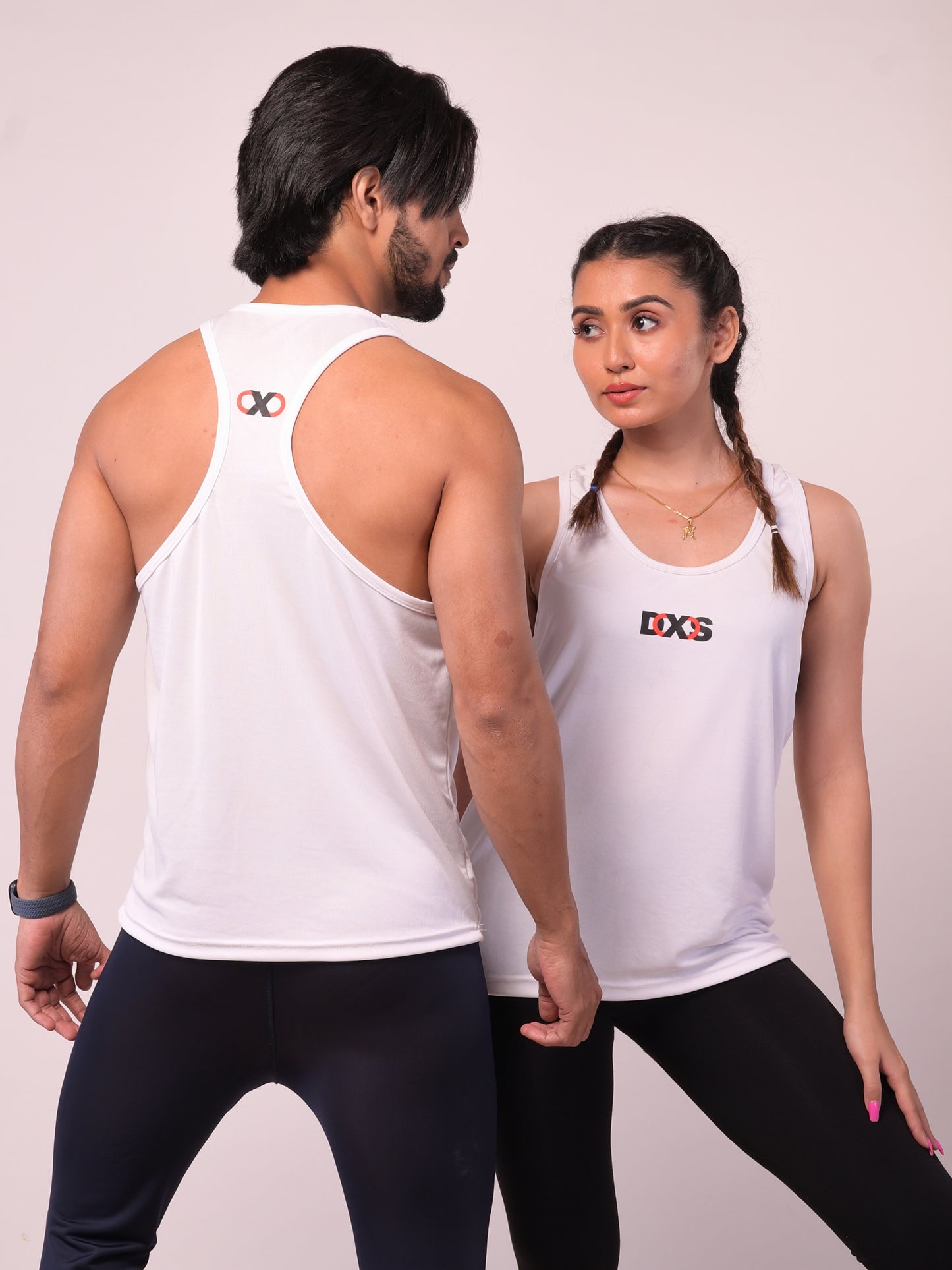 Women's White Textured Stringer