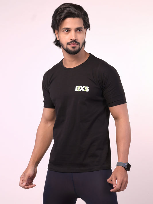 Men's Black Shiv Trishul Graphic Printed Tshirt