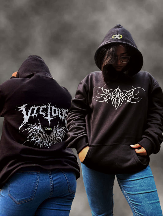 WOMEN'S VICIOUS HOODIE (BLACK)